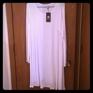 White long sleve dress